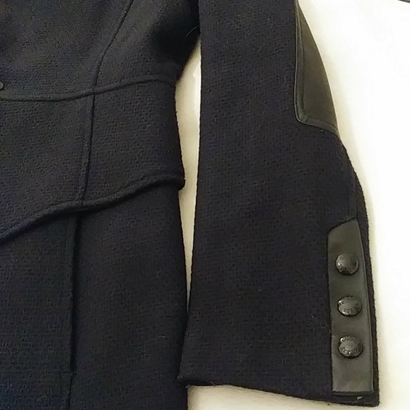 GUESS Tweed Riding Jacket (Navy&black) - Picture 6 of 11